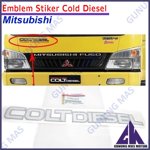 Cold Diesel Sticker Emblem Mitsubishi Fuso Canter Sticker Logo | Shopee ...