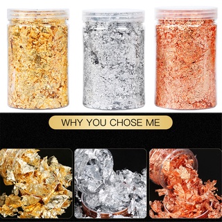 1 pc Gold Color Metallic Foil Flakes, 3g Gold Metallic Foil Flakes Decor  DIY Handwork For Resin Jewelry Making, Nails, Painting Art And Crafts