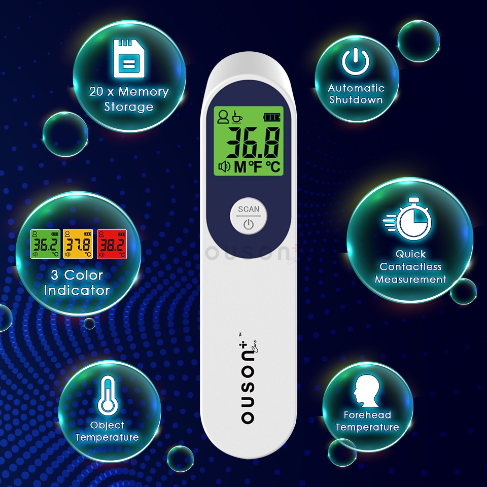 [LOCAL READY STOCKS] OUSON+ CARE Contactless Infrared Digital ...