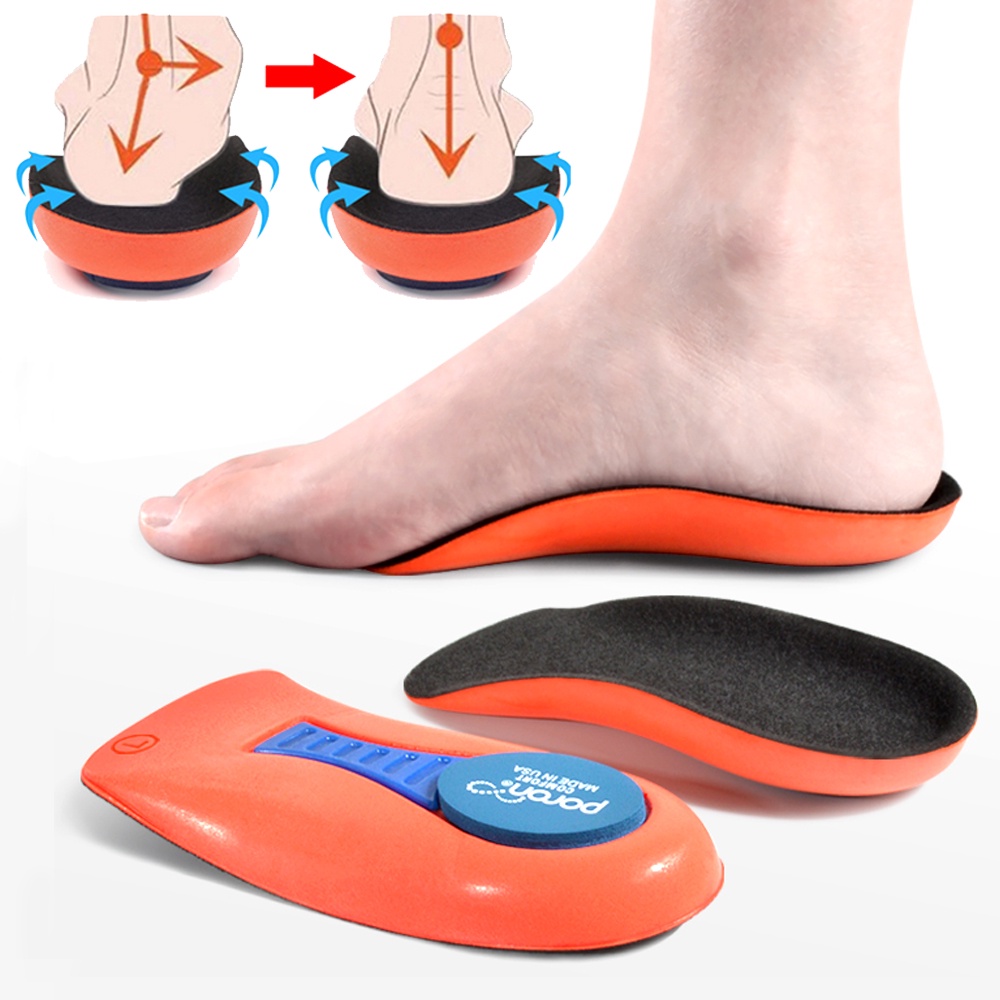 Orthopedic Gel Insoles for Plantar Fasciitis Orthotics Flat Feet ...