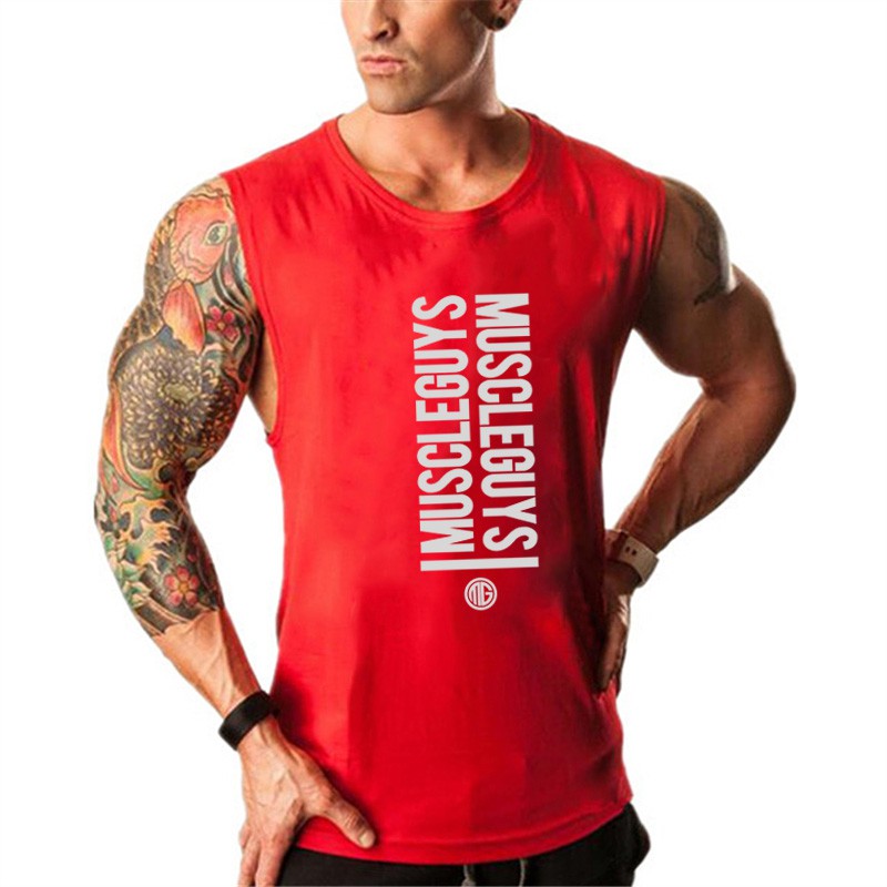 Muscleguys Gyms Workout Sleeveless Shirt Bodybuilding Clothing Fitness Sportwear