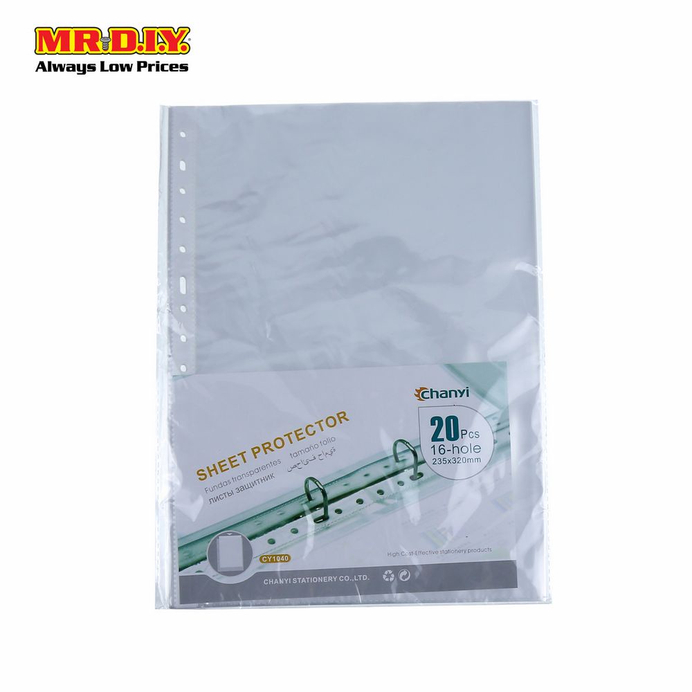 CHANYI Recyclable Polypropylene Sheet Protector (20pcs) | Shopee Singapore