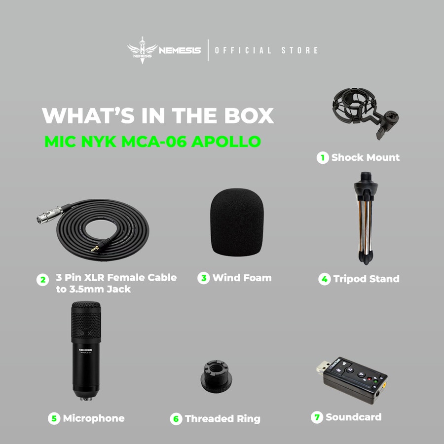 NYK Nemesis MCA-06 / MCA06 Apollo Condenser Microphone - Gambar 4