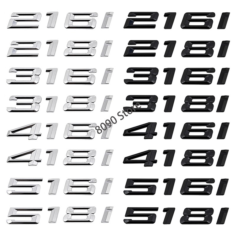 ABS Plastic Car Rear Sticker for BMW Letter 216i 218i 316i 318i 416i ...