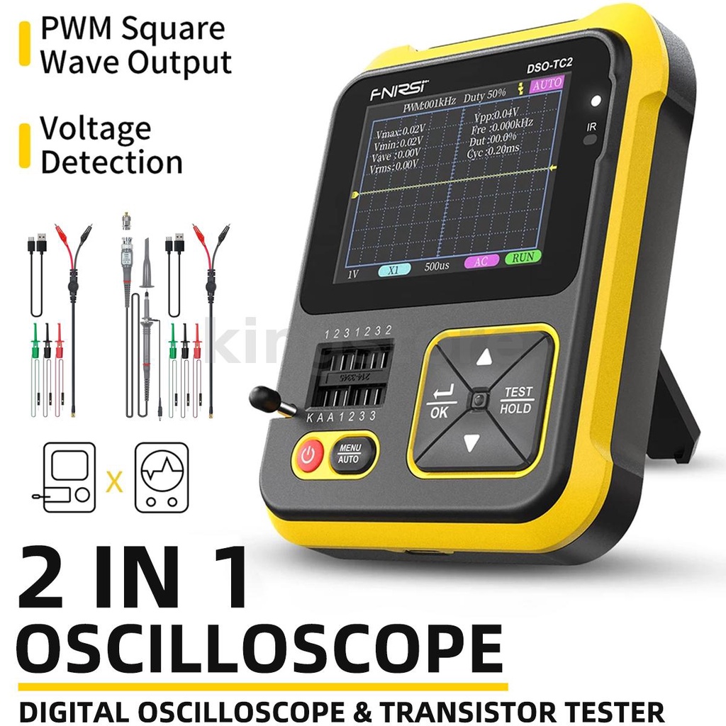 FNIRSI DSO-TC2 Handheld Digital Oscilloscope LCR Meter Graphic ...