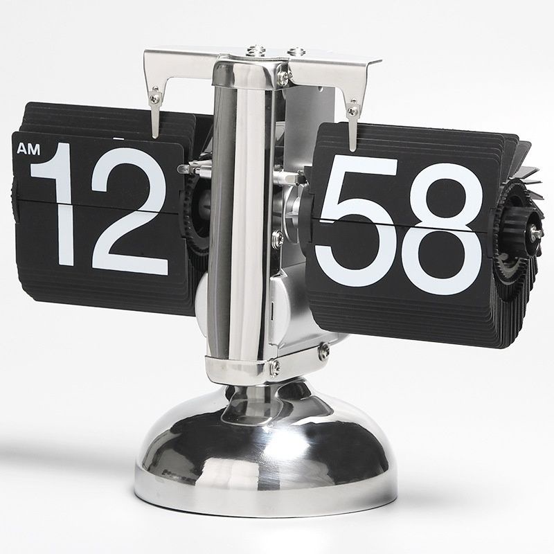 European-Style Automatic Flip Clock Small Balance Mechanical Clock ...