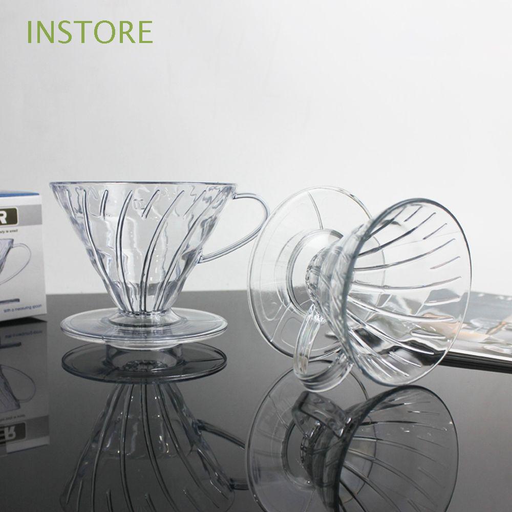 INSTORE Reusable Coffee Dripper Drip Type Strainer Coffee Funnel Hand