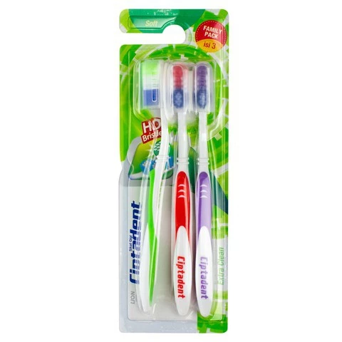 Ciptadent Sikat Gigi Extra Clean Soft Kotak Isi 3 Pcs x2 - Gambar 3