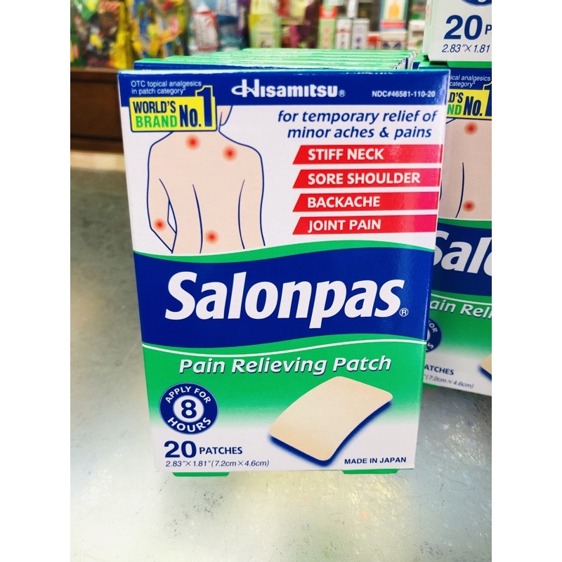 [NEWEST EXP03/2025] JAPAN STOCK Salonpas Pain Relieving Patch 20s