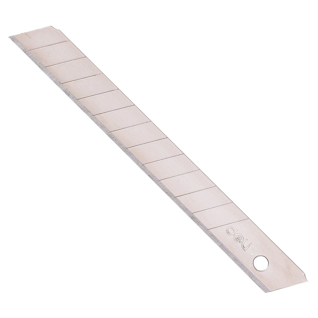 Deli Isi Ulang Mata Pisau Cutter 10pcs box 100 15 8MM baja steel E2012 - Gambar 3