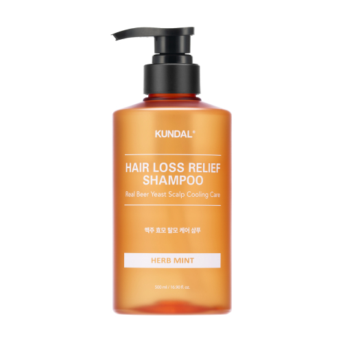 Kundal Beer Yeast Hair Loss Relief Shampoo 500ml Herb Mint Shopee