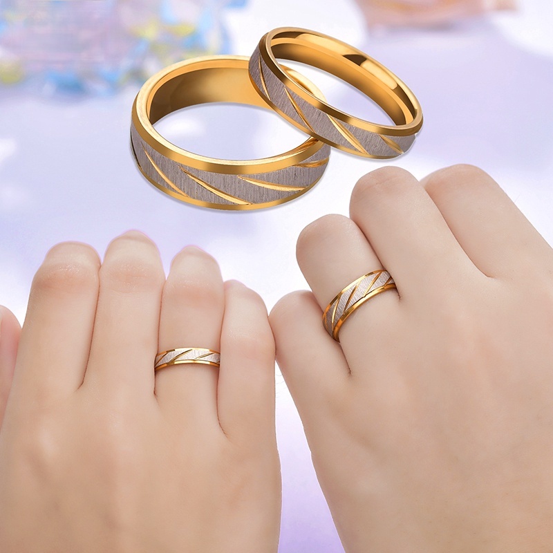 Gold plated 2025 couple rings