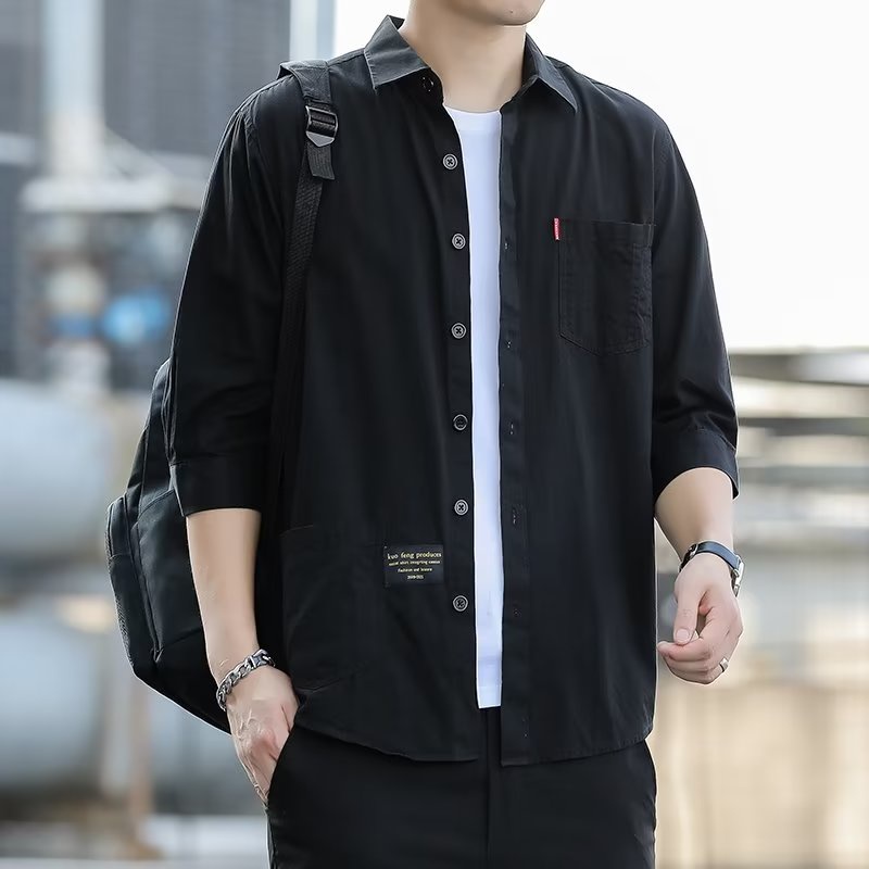 men's short sleeve fashion leisure shirt