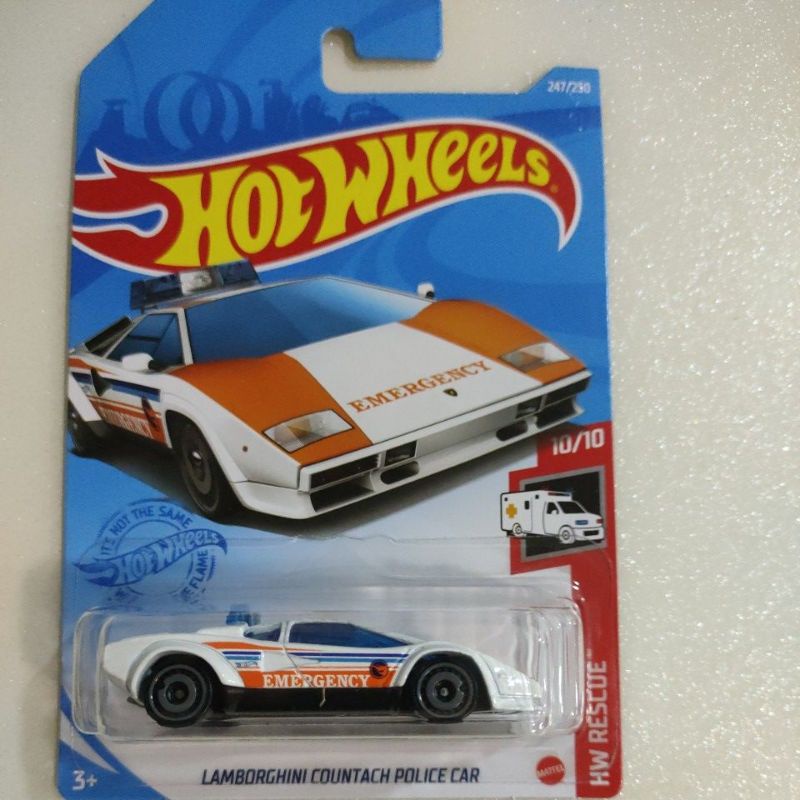 hot wheels lamborghini countach police car