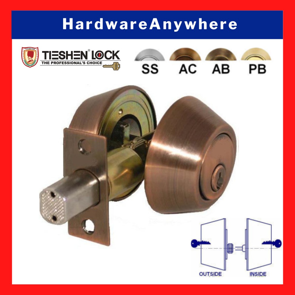 Double Cylinder Deadbolt Lock / Cylindrical Deadbolts / Double Cylinder