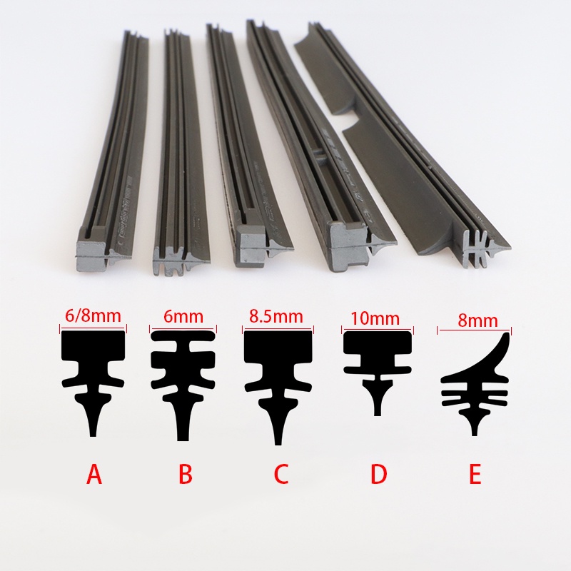 Car Windshield Wiper Blade Rubber Strip Refill 14" To 28" 1PCS Shopee