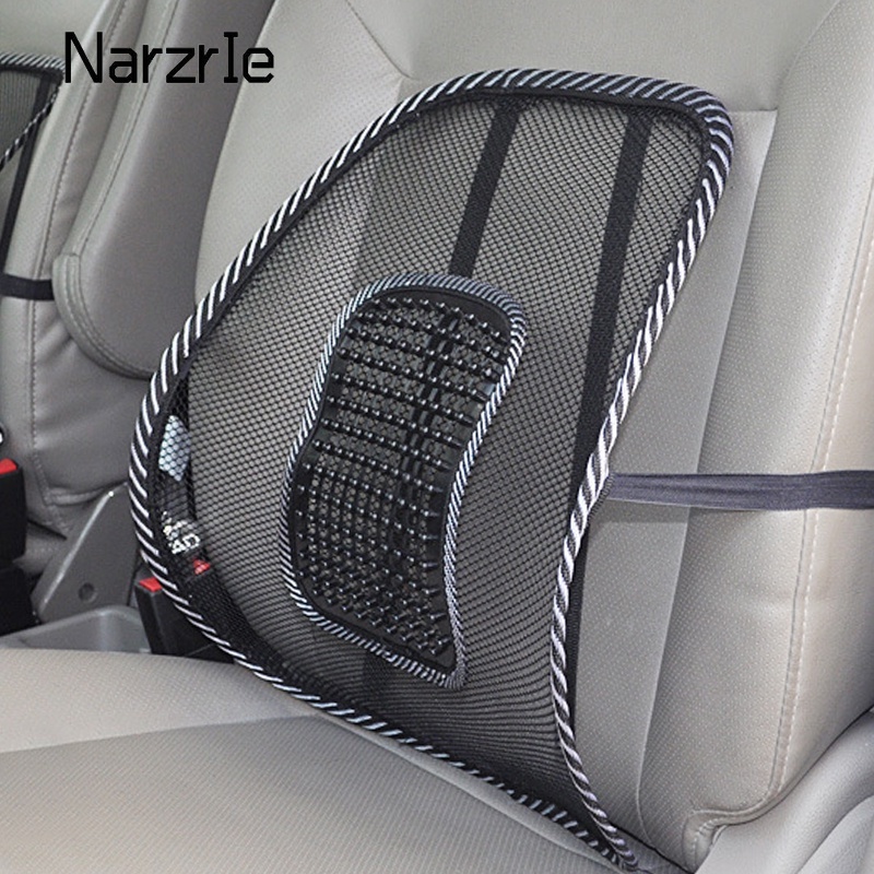 Car Seat Office Chair Massage Back Lumbar Support Mesh Ventilate
