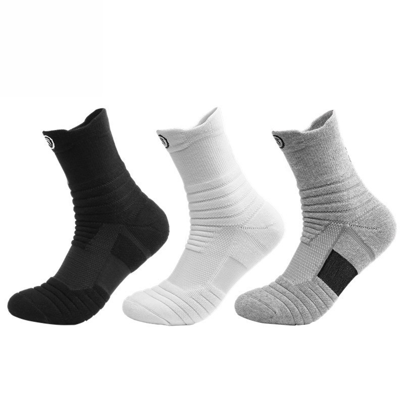 SG Ready Stock | CHEUGY Men's Long Basketball Socks, Outdoor Socks ...