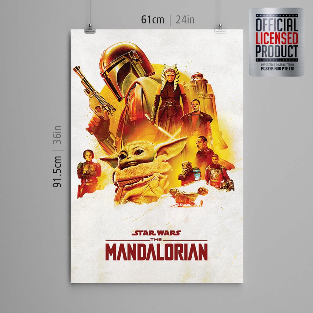 Star Wars: The Mandalorian - Adventure TV series Grogu Pinup Wall ...