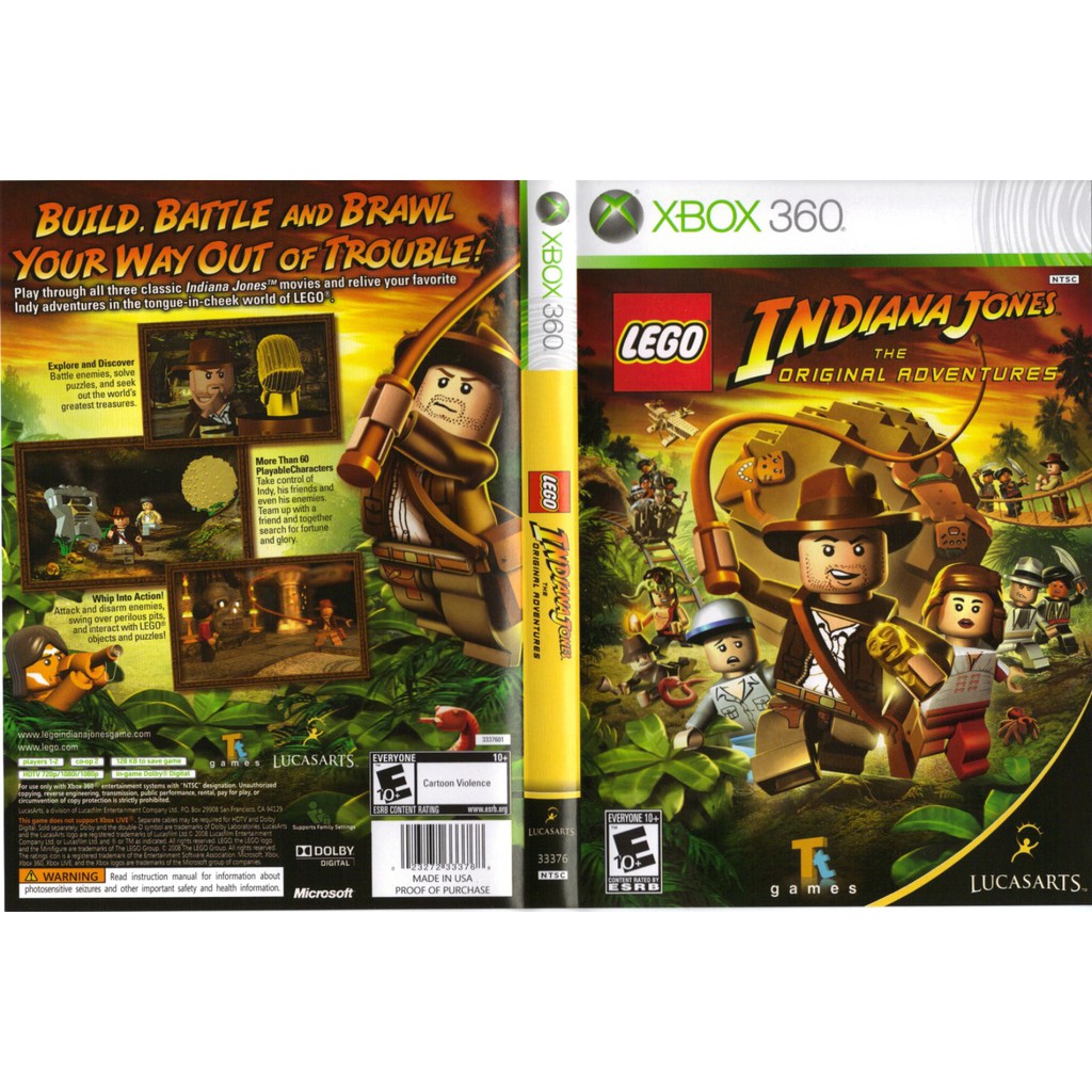 Lego indiana jones 1 xbox online 360