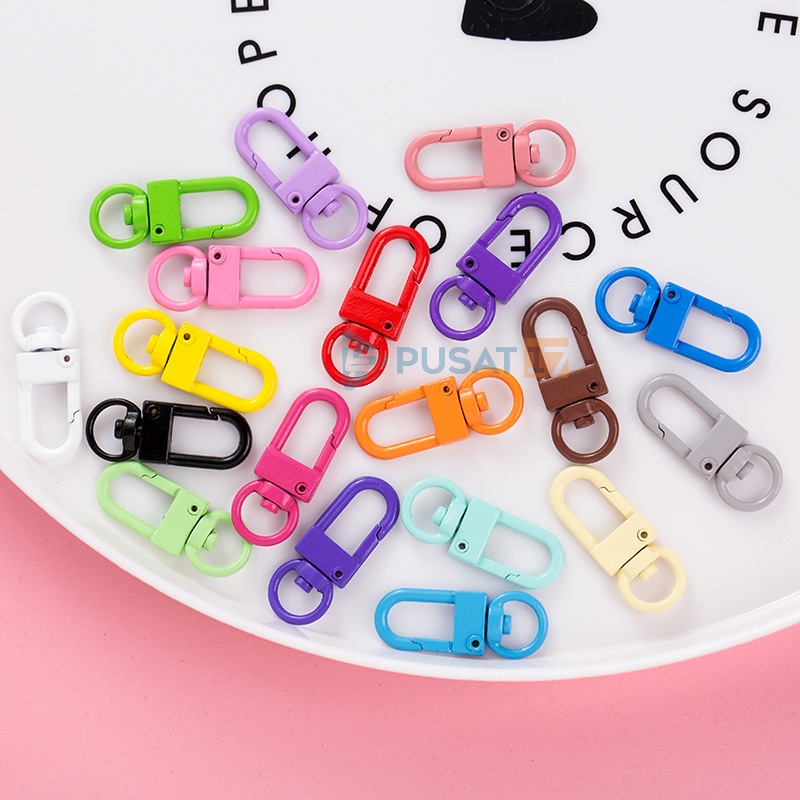 PUSAT17 CARABINER MINI 360 DERAJAT / GANTUNGAN KUNCI TAS FASHION SERBAGUNA KARABINER GANTUNGAN PENGAIT CANTOLAN - Gambar 4