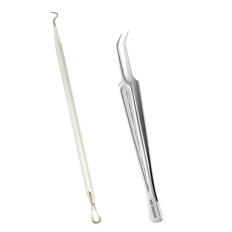 MR.GREEN Acne Removal Needles Blackhead Extractor Pimple Remover 2PCS/Set Blemish Zit Face Skin