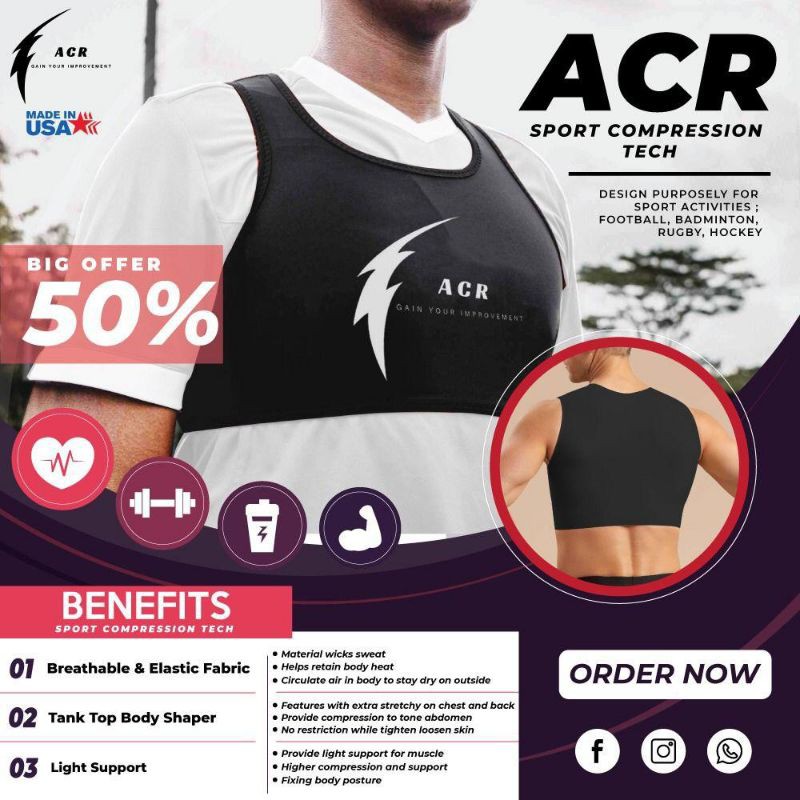 ACR Chest Compressions V4.0 ACR Football Vest Sport Vest Fitness