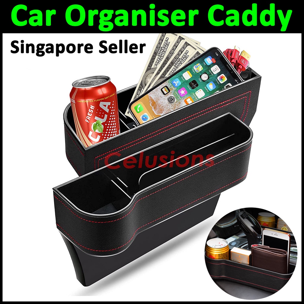 ?Car Seat Organiser Catch Caddy? Storage Box Gap Filler Organizer Compartment Handphone Phone Holder