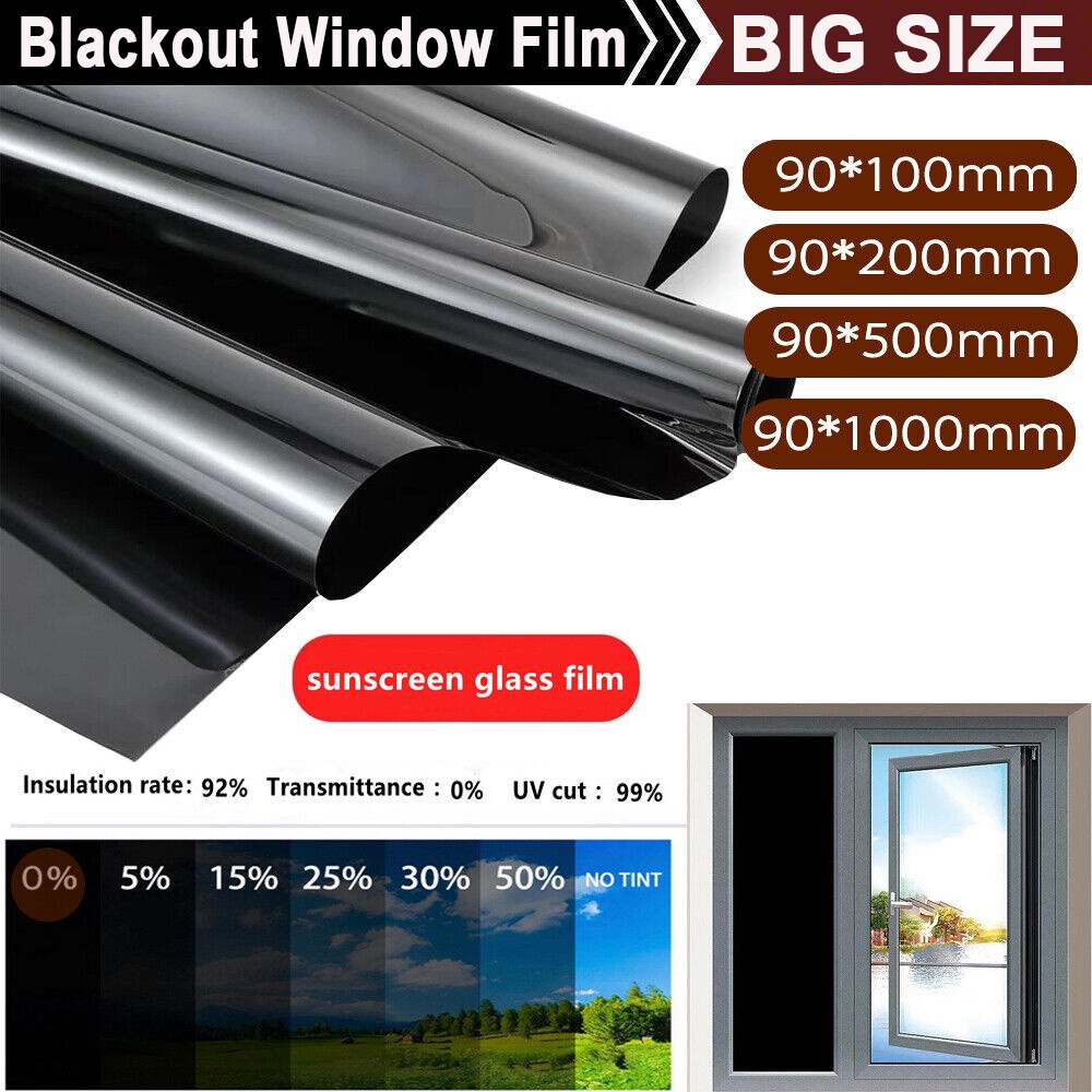 1 Roll Black Window tinted UV-Proof Scratch Resistant Black Auto Car ...