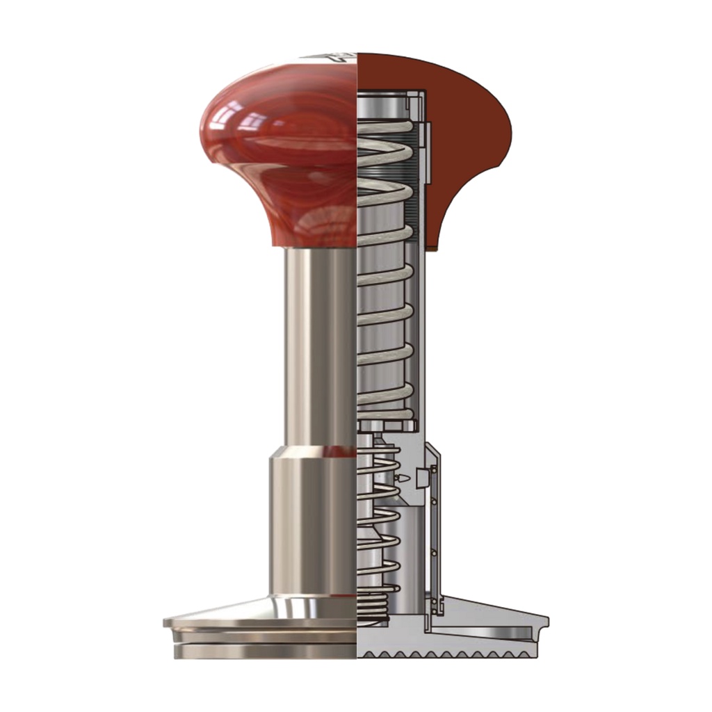 The Force Tamper 58.5mm Rosewood/Black Aluminium (+ bases/tamper stand ...
