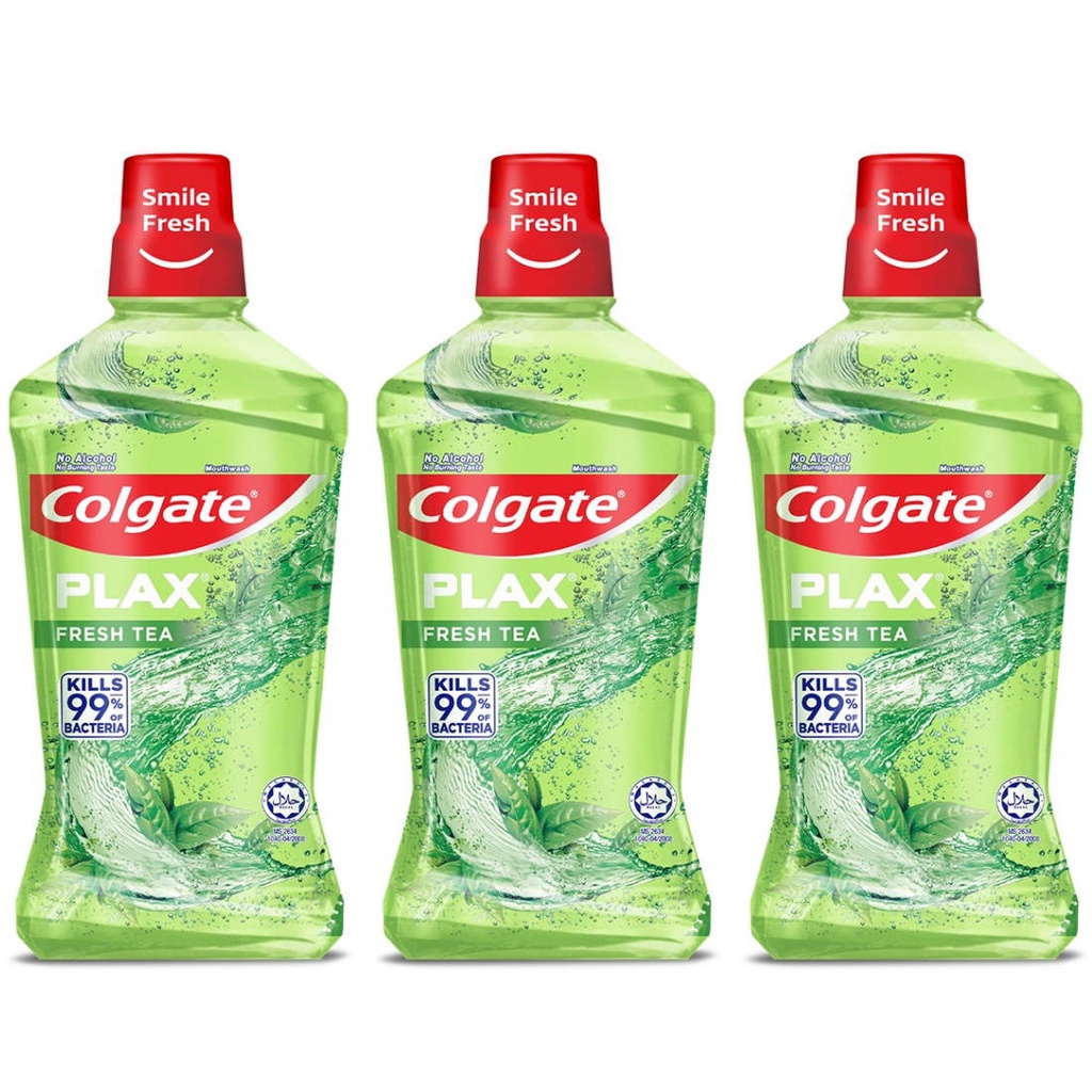 (BUNDLE OF 3) COLGATE PLAX FRESH TEA MOUTH WASH 1L - BEAUTY LANGUAGE ...