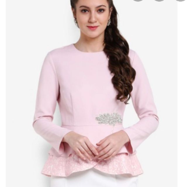 Zalia store peplum top