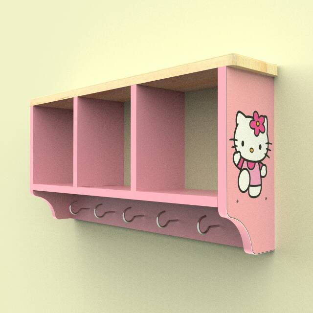 Wall Shelf / Room Wall Shelf / hello kitty Wall Shelf Shopee Singapore