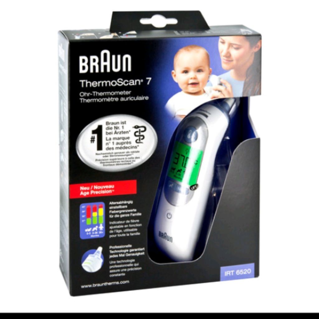 Braun ThermoScan 7 thermometer IRT6520 Shopee Singapore