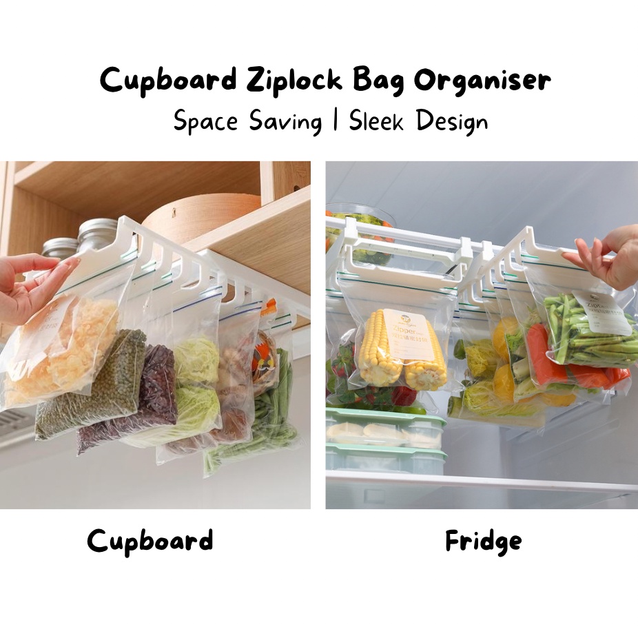 [SG INSTOCK] Fridge and Cupboard Ziplock Bag Organiser/ Fridge