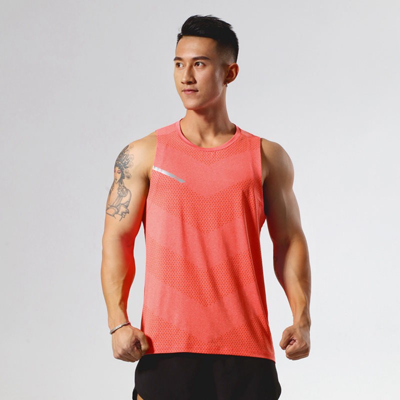 Men Running Vest Quick Dry Sleeveless Marathon Jogging Shirt Outdoor ...