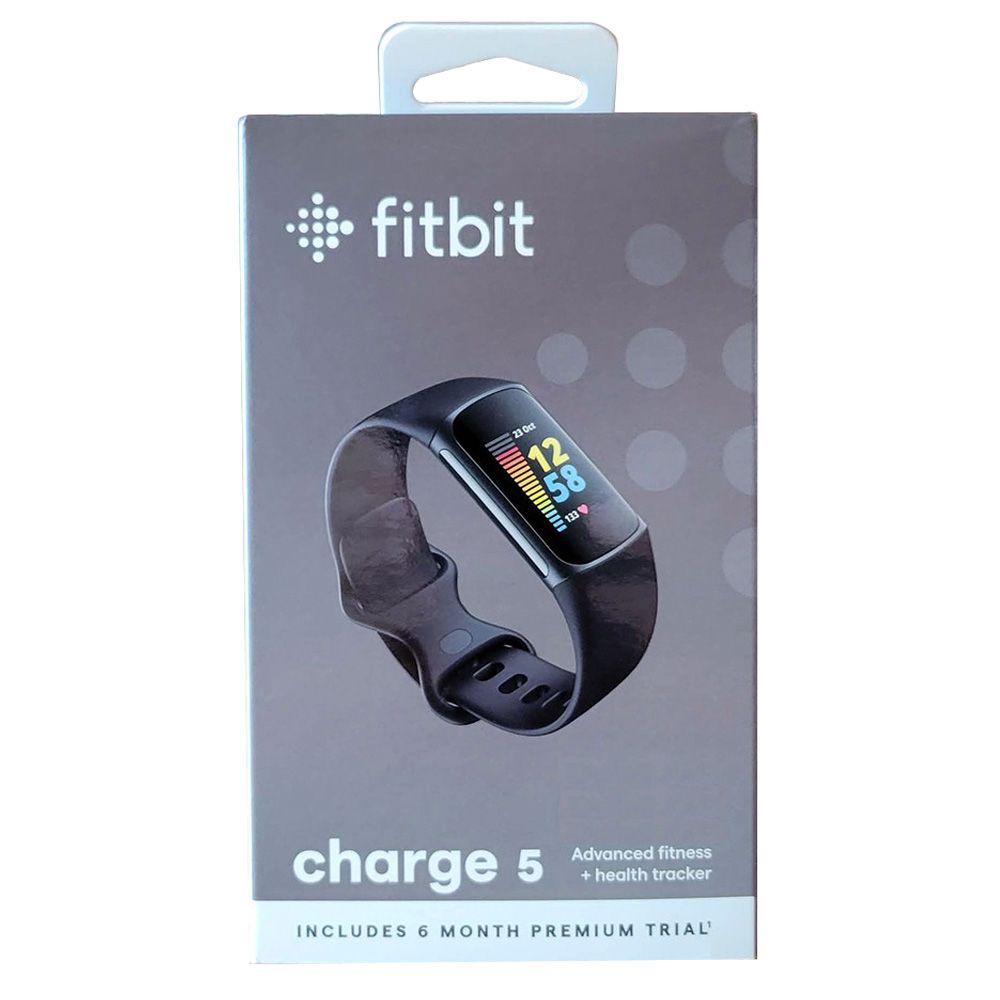 Fitbit Charge 5 Fitness & Health Tracker (Black / Graphite Stainless