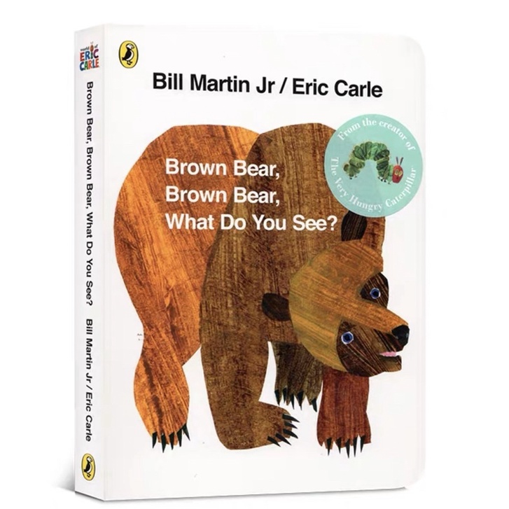 Eric Carle Brown Bear,Brown Bear, What Do You See?(Board Book) | Shopee ...