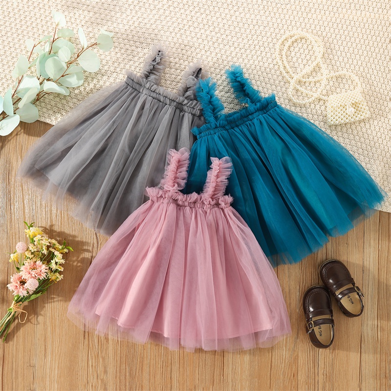 Korean Version Mesh Wedding Party Baby Princess Dress Sweet