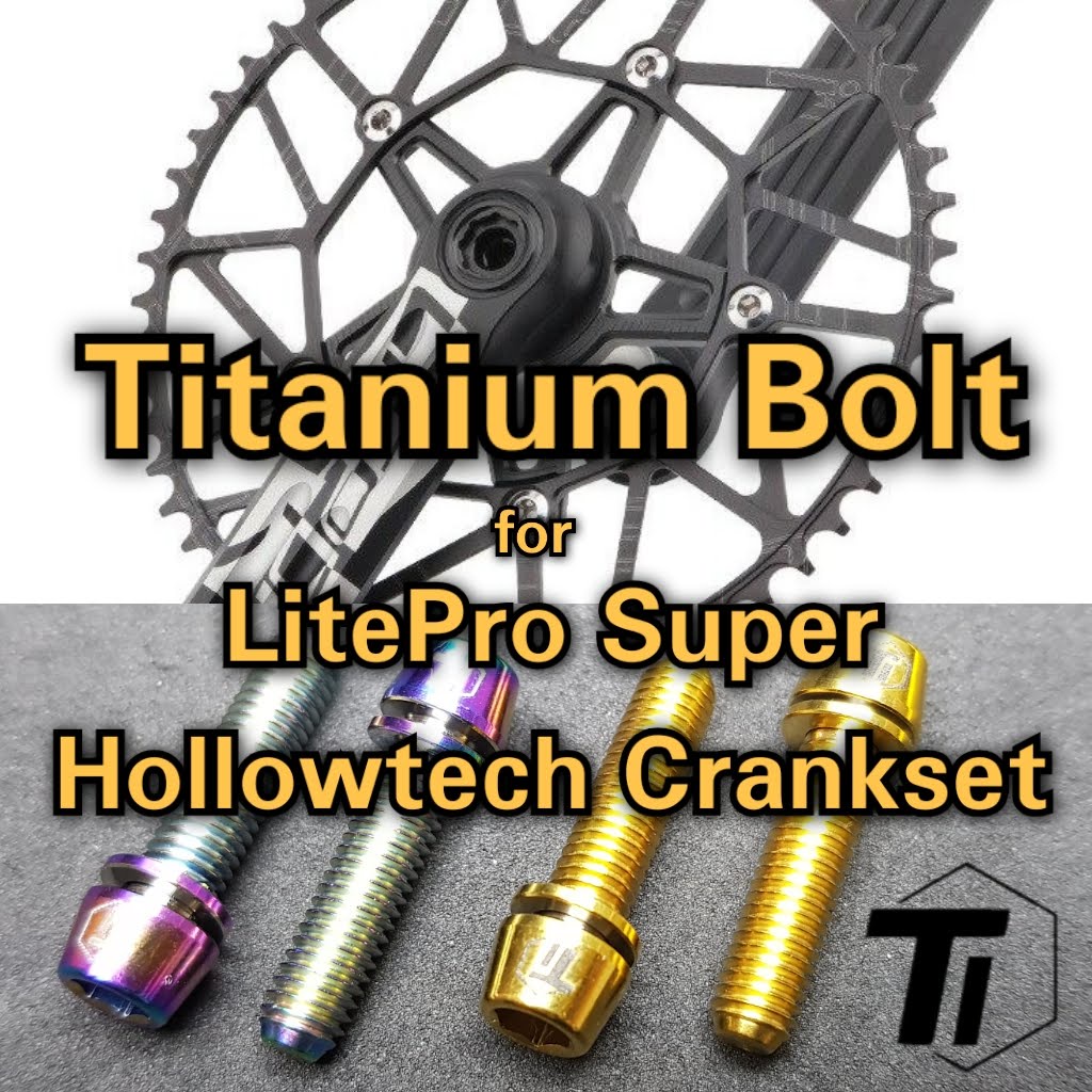 Titanium Bolt LitePro Super Hollow Tech Crankset LitePro Super