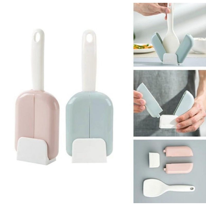 Magic Rice Ladle Rice Ladle Automatic Cover Rice Spoon Holder | Shopee ...