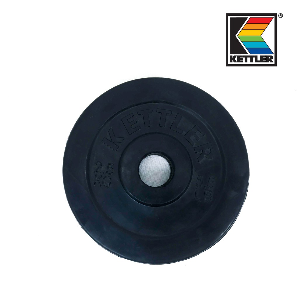 Kettler KAL801010 Rubberized Weight Plate 2.5 KG Shopee Singapore