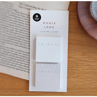 Suatelier Month Long Sticky Memo | Sticky Note | Shopee Singapore