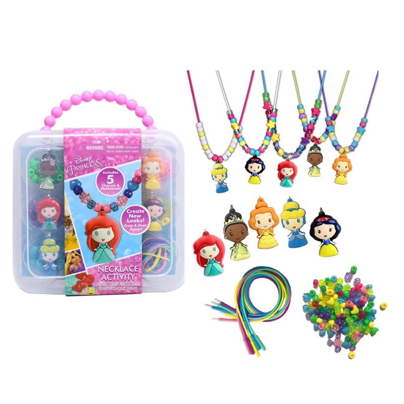 Disney princess necklace activity set clearance necklace set