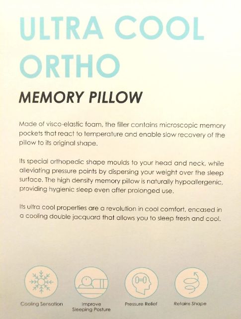 Akemi ultra cool ortho memory pillow best sale