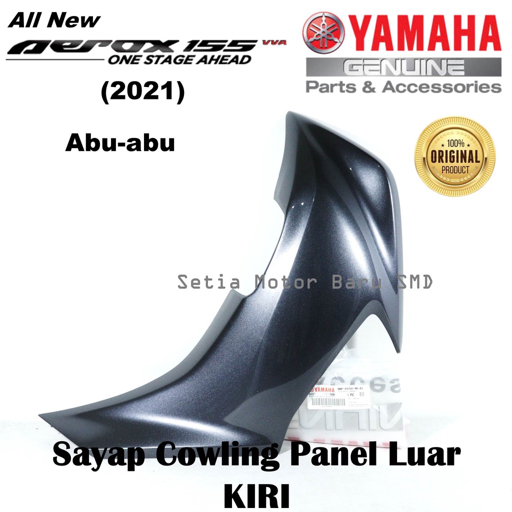 Left Outer Cowling Panel Wing Glossy Grey All New Aerox 2021 155 ...