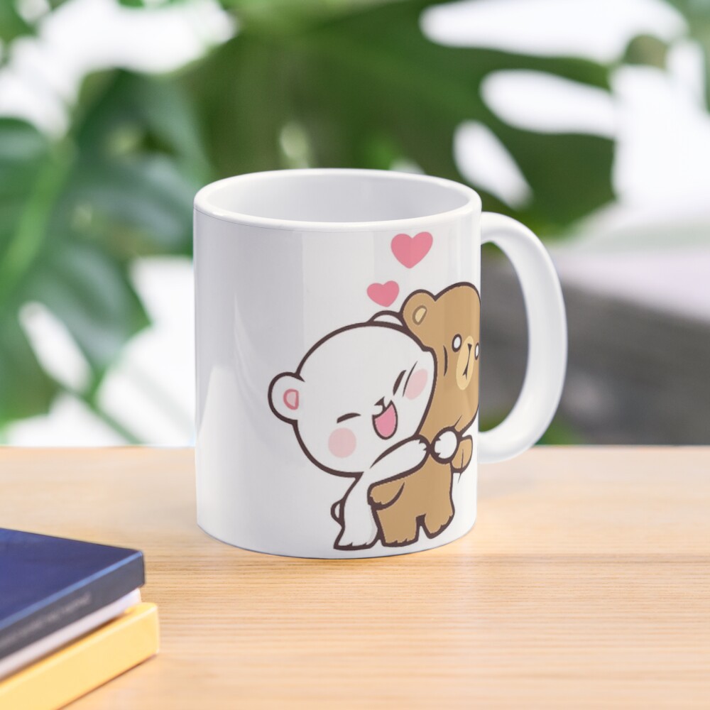 Mug Cute Mochi Bears Mocha Cat Hug V04 | Shopee Singapore