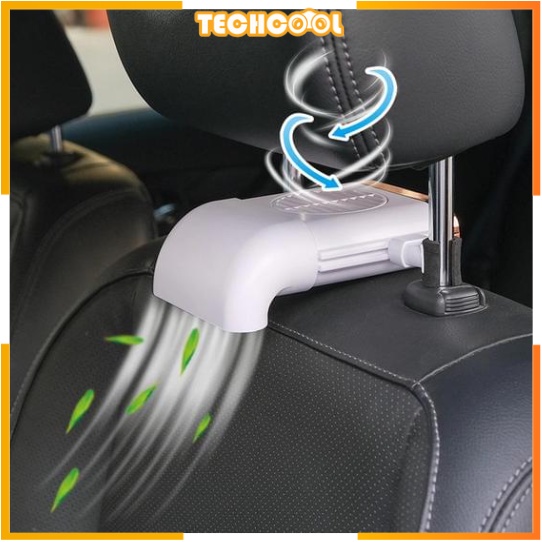 Car Seat Fan USB Rear 5V Foldable Fan 3 Kinds of Adjustable Wind Speed Silent Gale Cooler Car