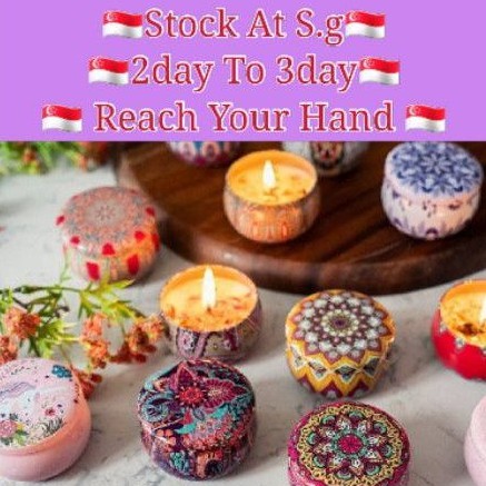 [SG Seller]FMC Scented Candle / Dry Flower Handmade Natural Soy Aromatherapy Wax  Fragrance