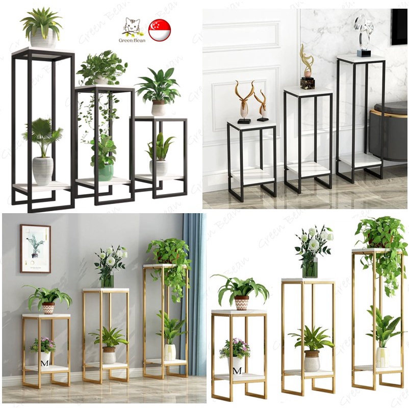 [SG STOCK] Plant Rack Plant Stand Flower Stand Metal High Flower Pot ...